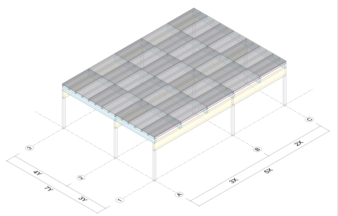 X = 6 ft Y = 5 ft The linear load on typical