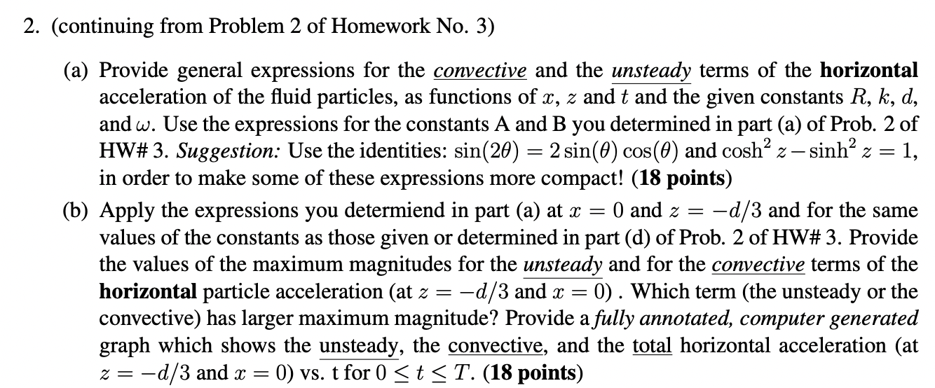 ( continuing from Problem 2 of Homework No . 3 )
