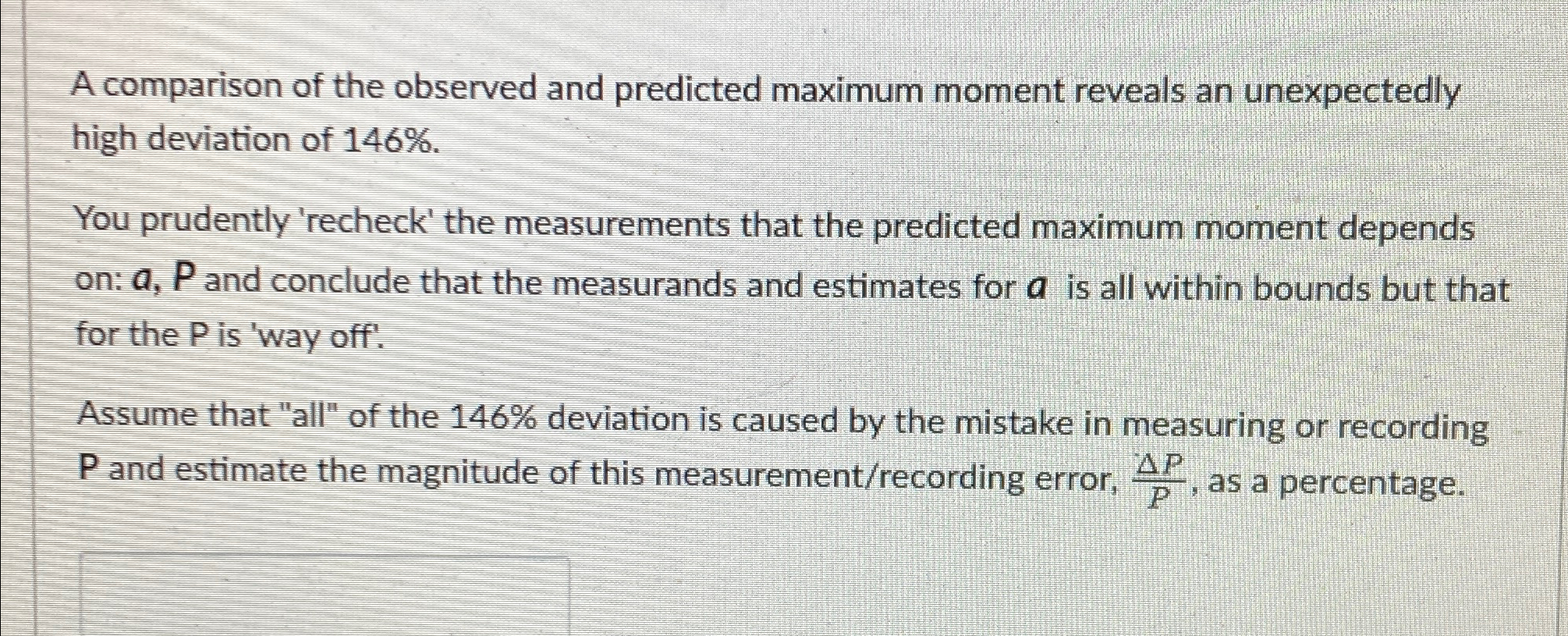 A comparison of the observed and predicted