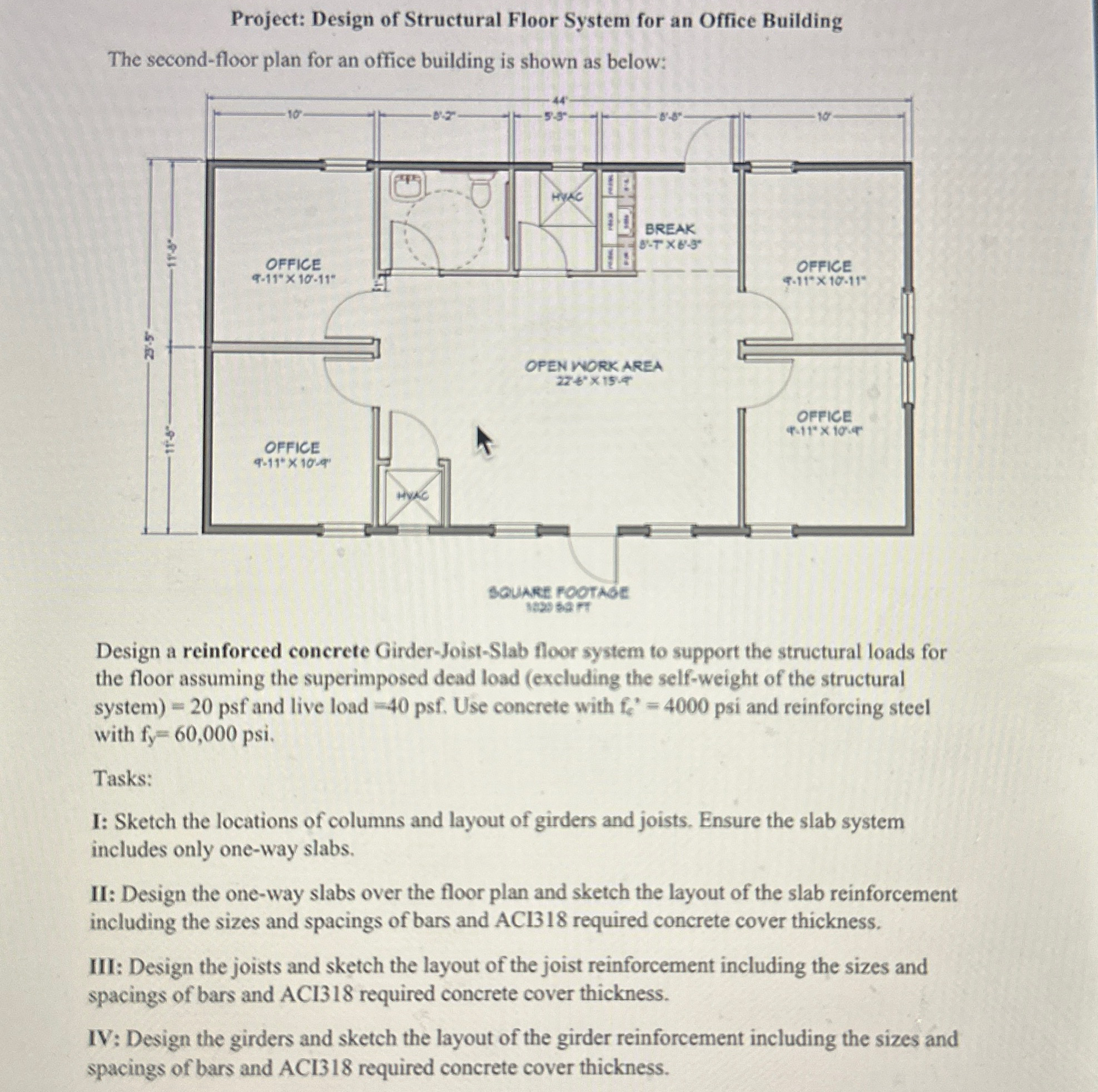 Project: Design of Structural Floor System for an