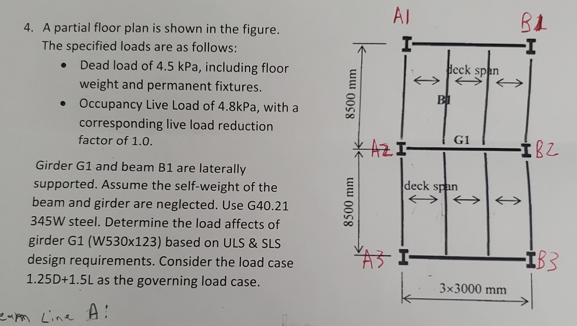 A partial floor plan is shown in the figure. The