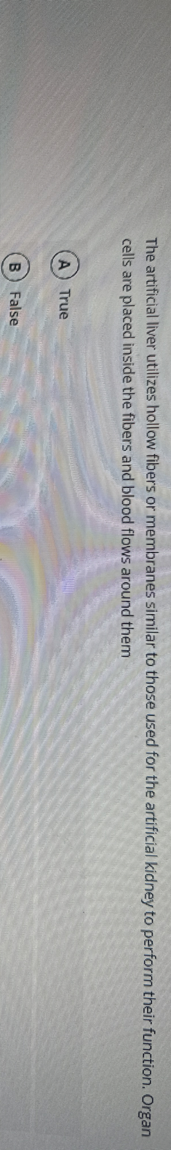 The artificial liver utilizes hollow fibers or