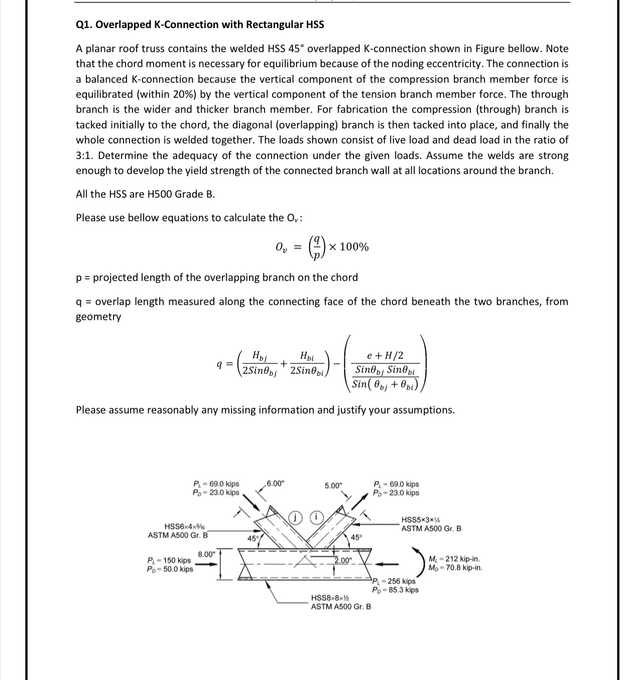 Q 1 . Overlapped K - Connection with Rectangular