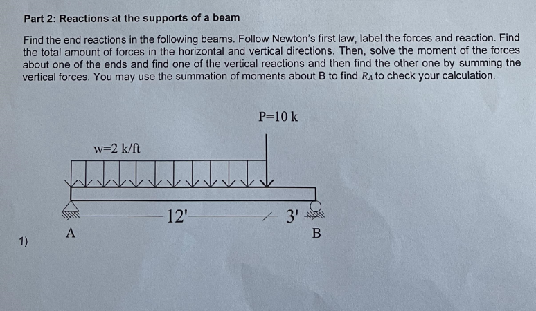 Show me the steps to solve Part 2 : Reactions at