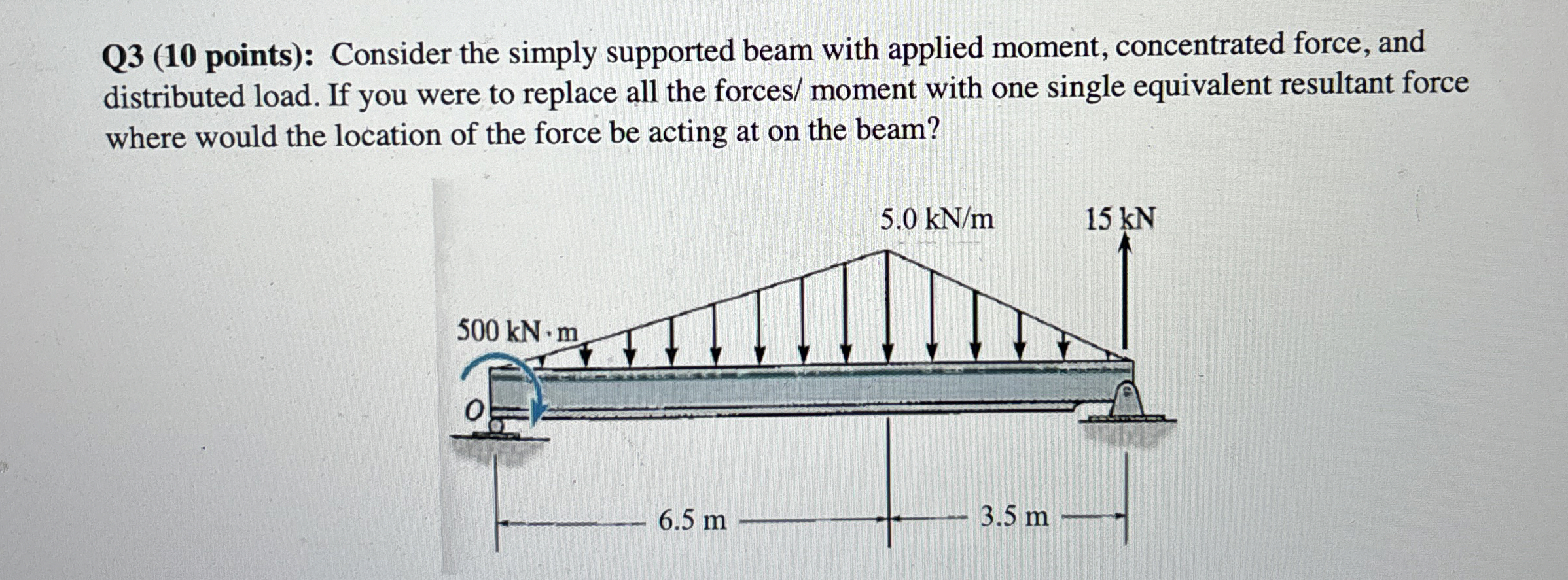 Q 3 ( 1 0 points ) : Consider the simply