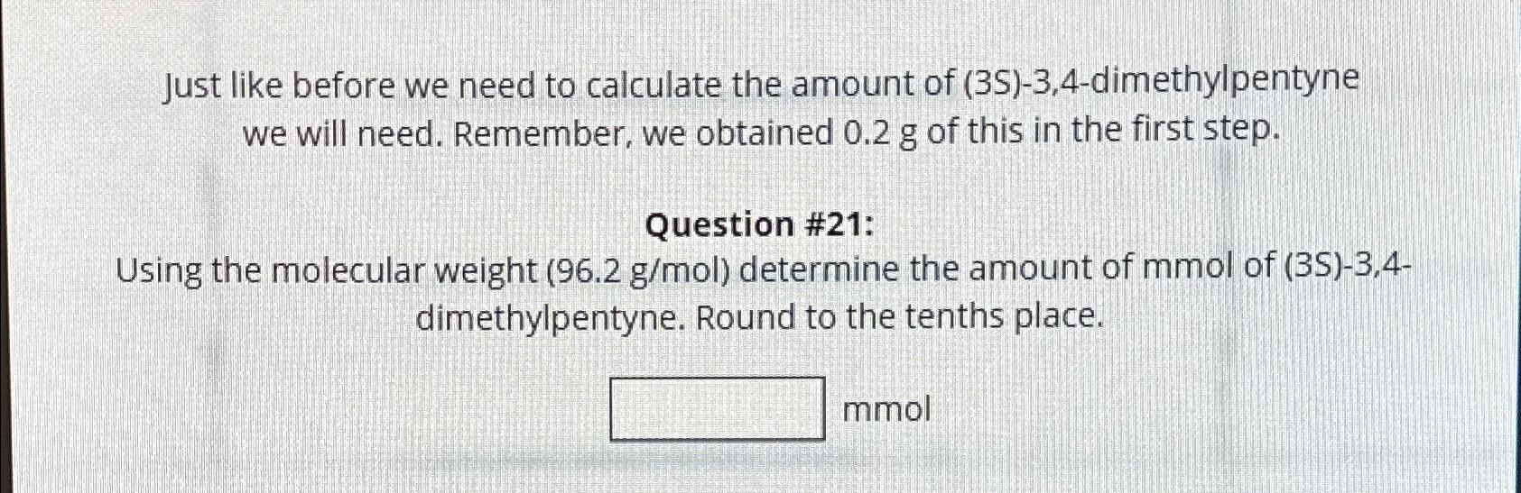 Just like before we need to calculate the amount