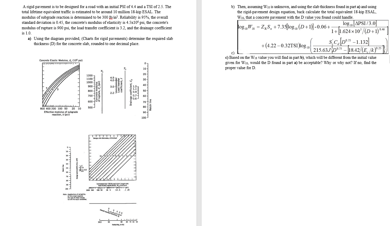 A rigid pavement is to be designed for a road