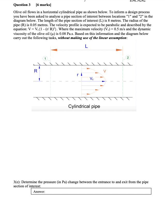 3 ( e ) : Determine the pressure ( in Pa ) change