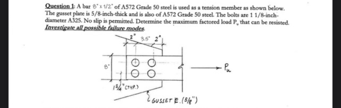 Question 1 : A bar 8 ' 1 2 * * of A 5 7 2 Grade 5