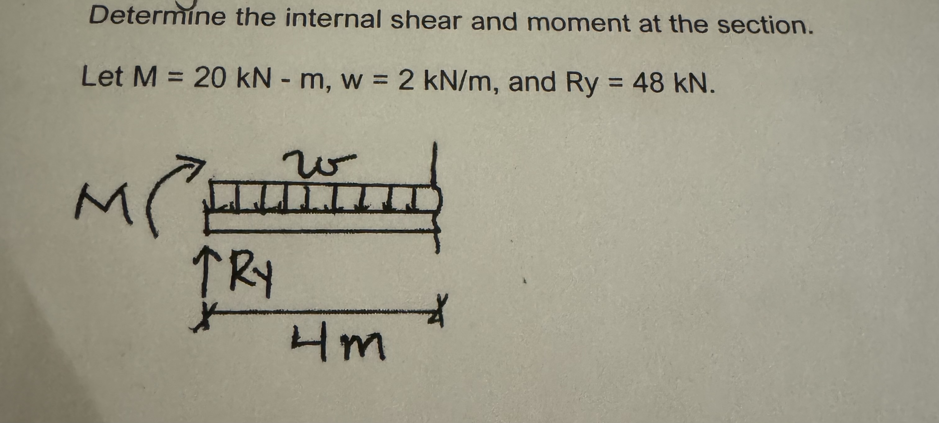 Show free body diagrams and all work including