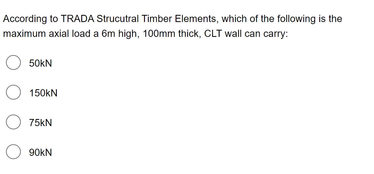 According to TRADA Strucutral Timber Elements,