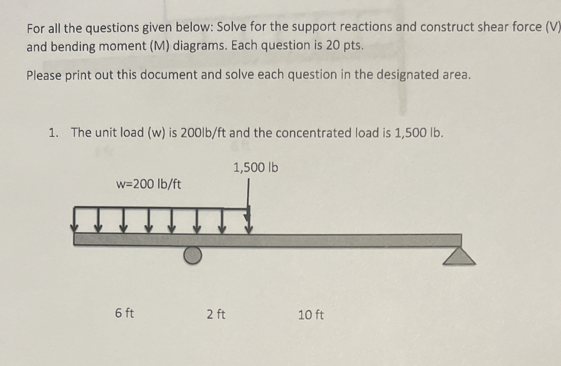 For all the questions given below: Solve for the