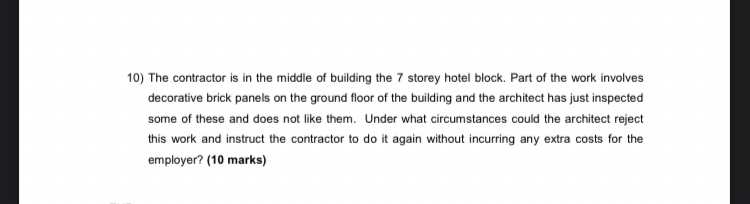 The contractor is in the middle of building the 7