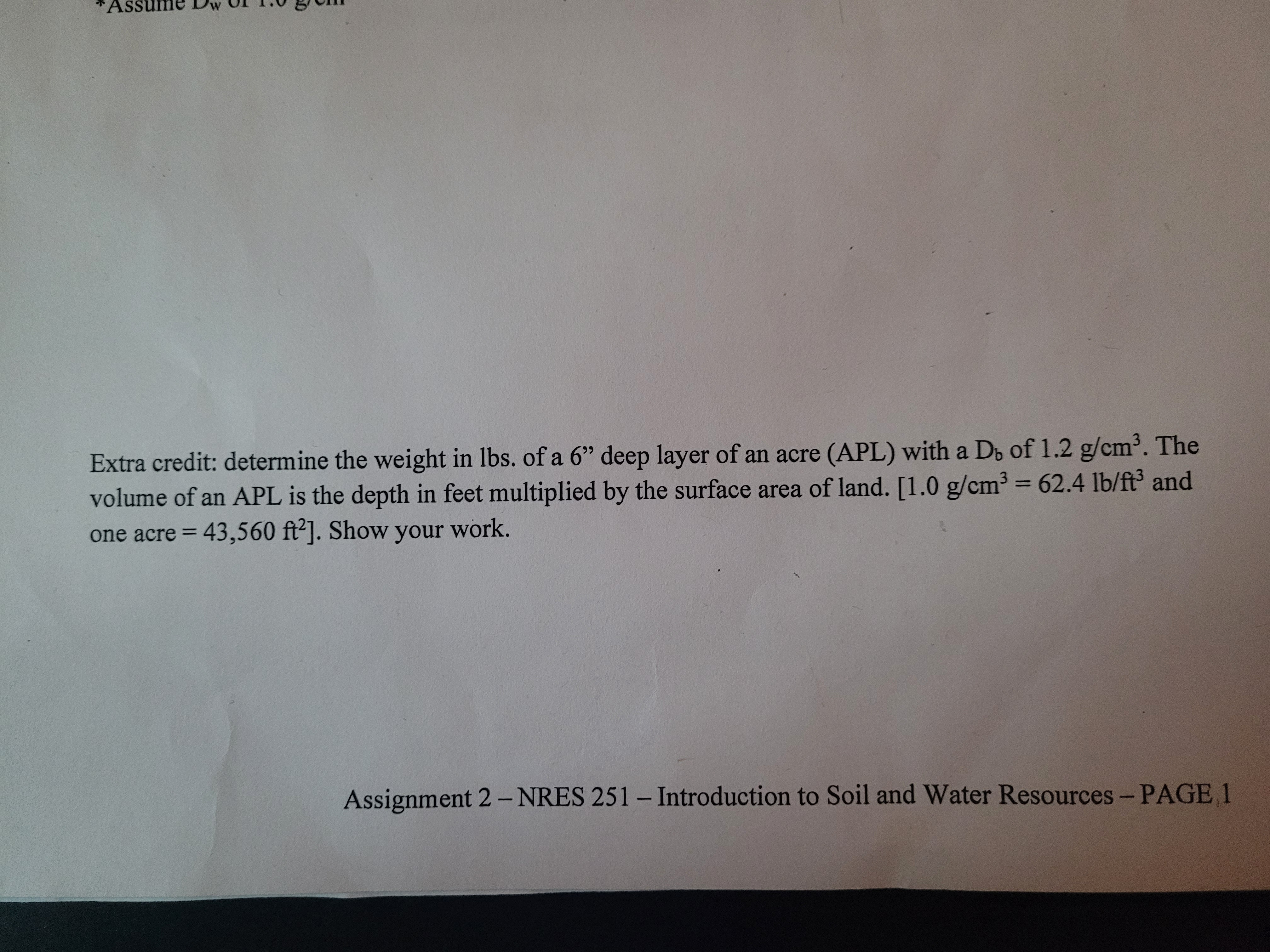 this is from my hw in soils