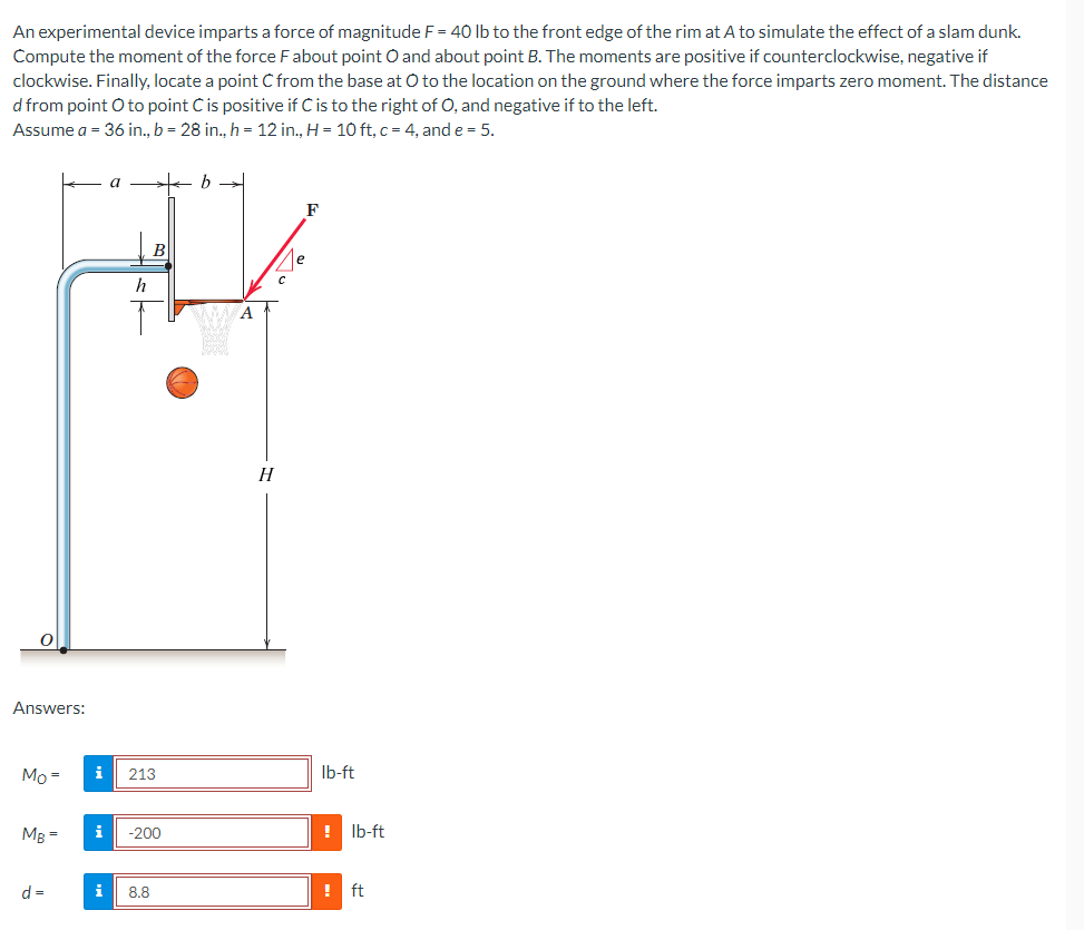 An experimental device imparts a force of