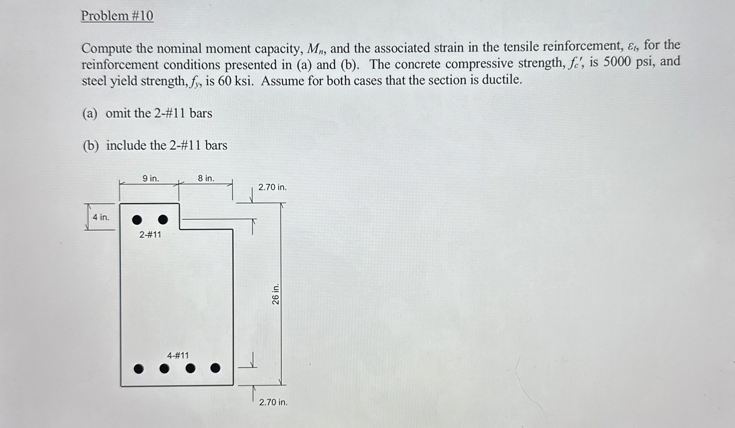 Problem # 1 0 Compute the nominal moment
