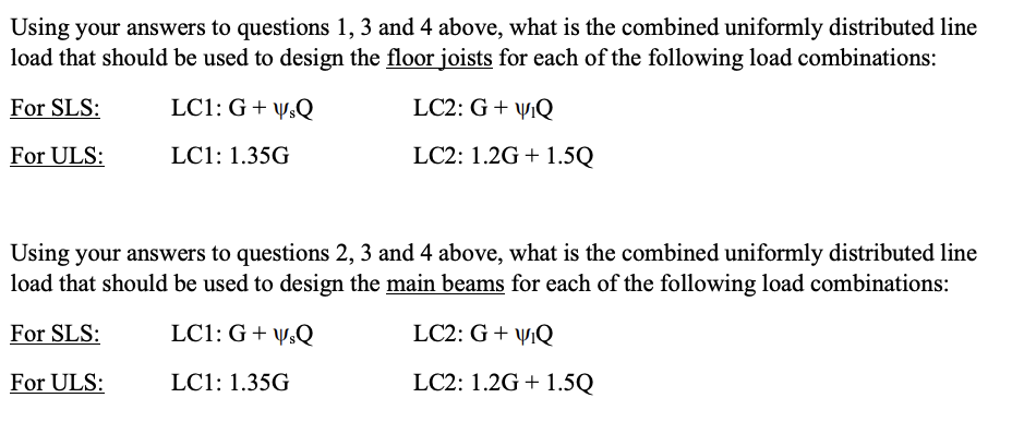 Question 1 dead load contributions and compute a
