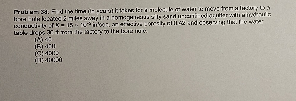 Problem 3 8 : Find the time ( in years ) it takes