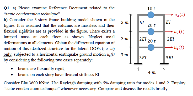 Q 1 . a ) Please examine Reference Document