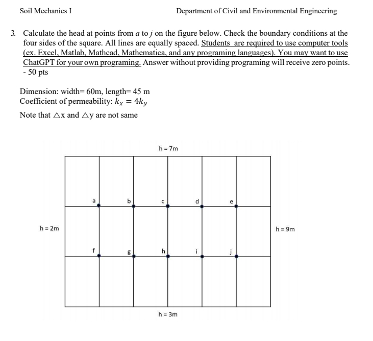 Soil Mechanics I Department of Civil and