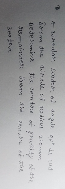 A circular sector of angle 4 5 is cut from the
