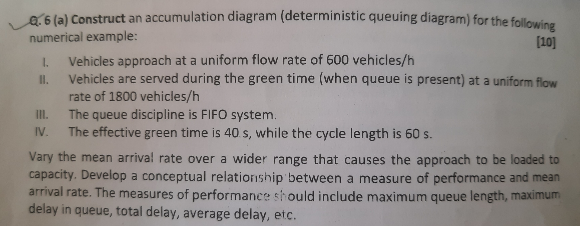 Q . 6 ( a ) Construct an accumulation diagram (