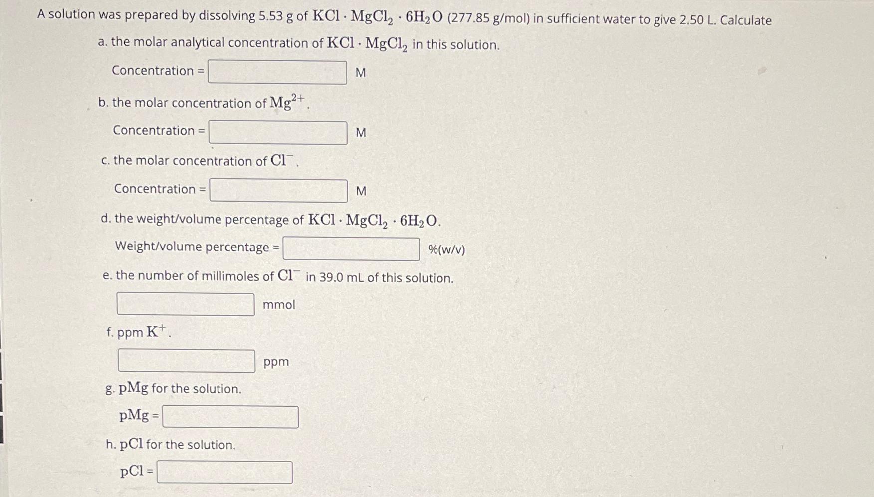 A solution was prepared by dissolving 5.53g of