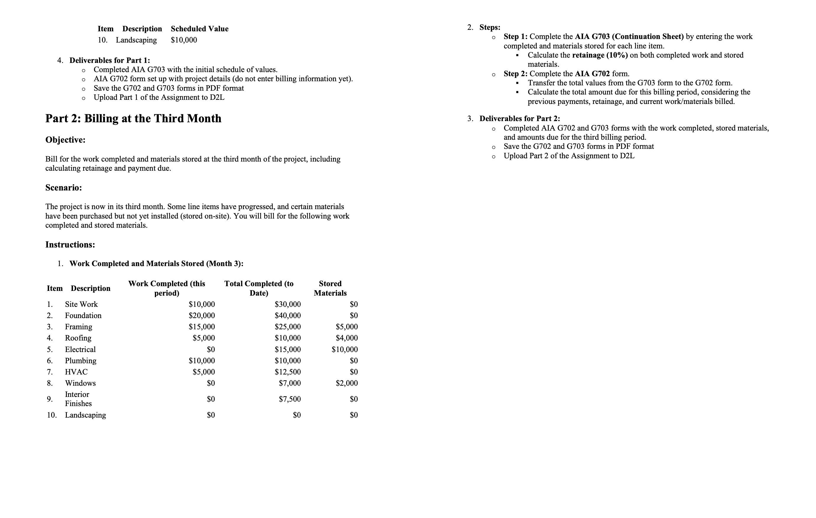 Part 1 : Initial Setup of the Documents