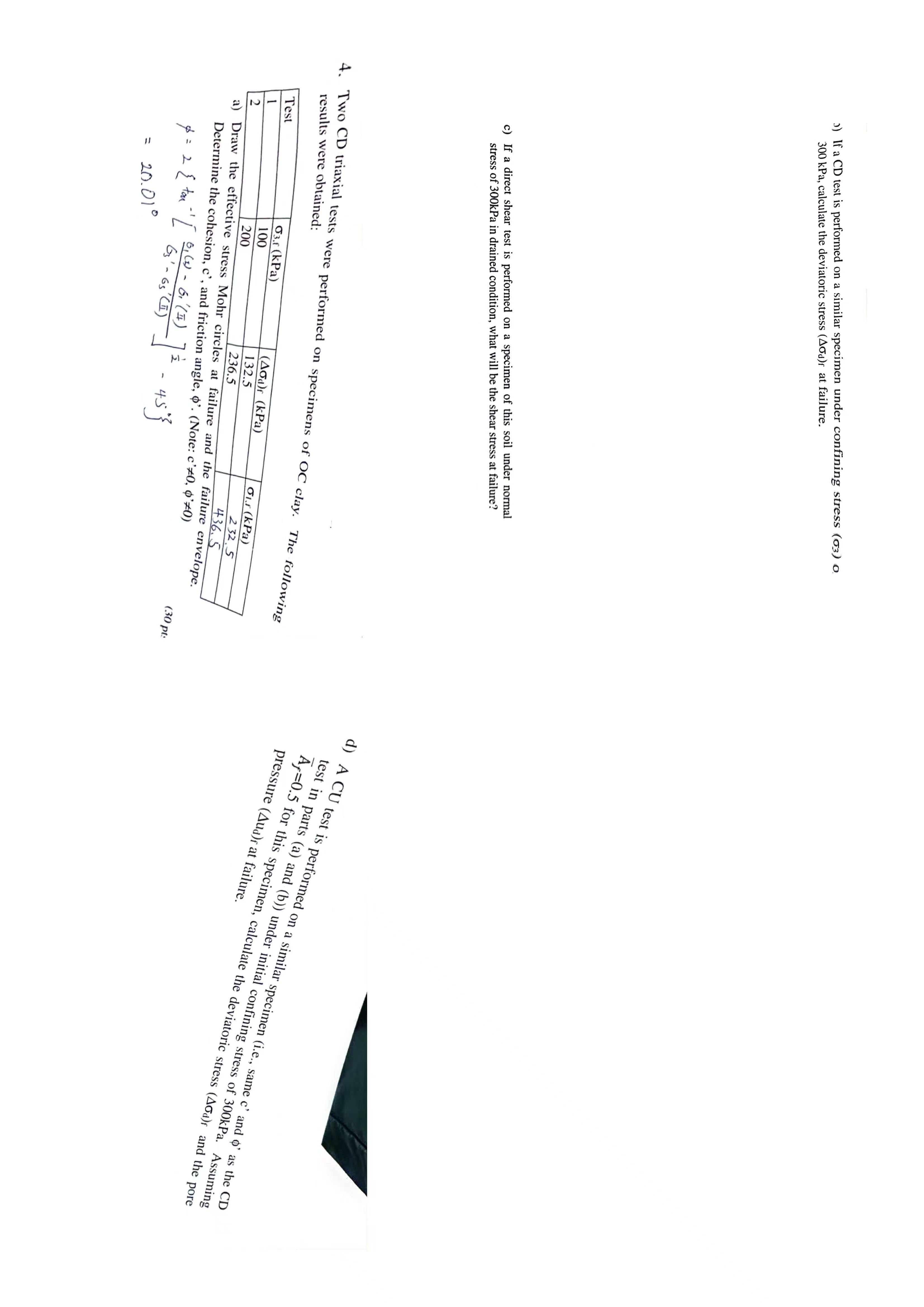 ) If a C D test is performed on a similar