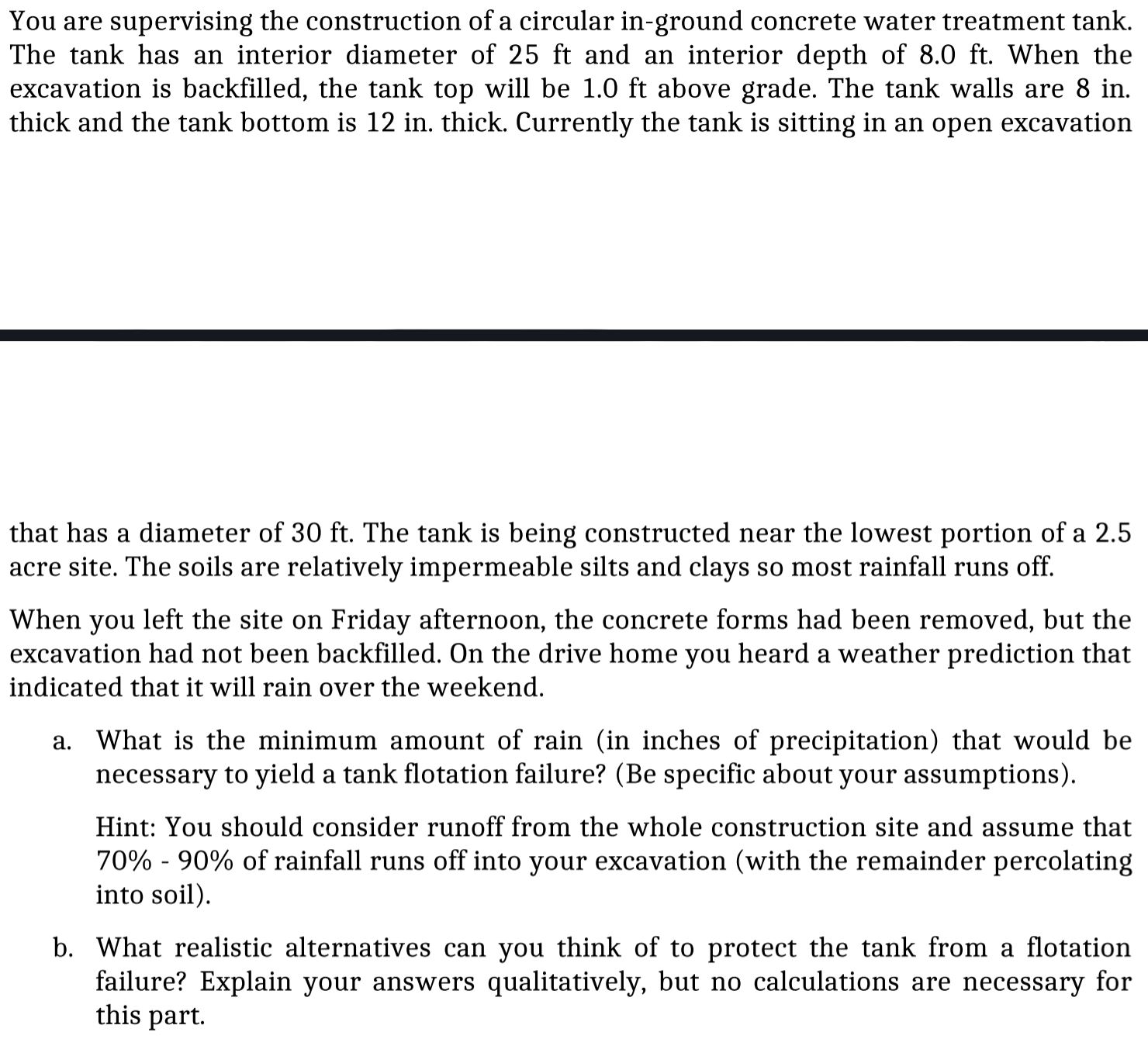 You are supervising the construction of a