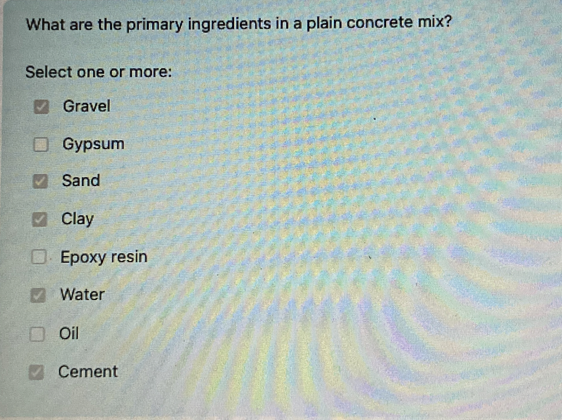 What are the primary ingredients in a plain