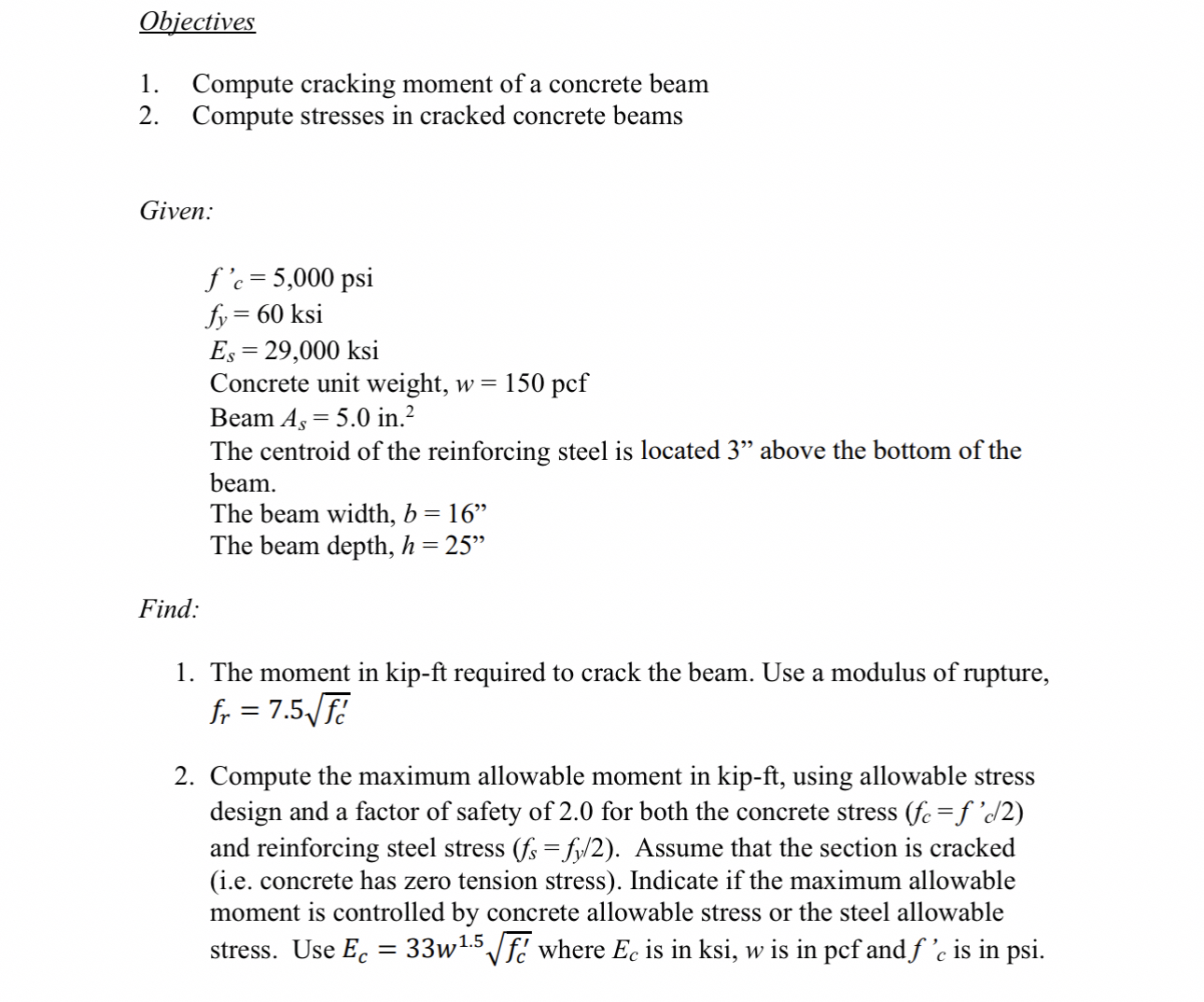 Show all work and explain thank you Objectives