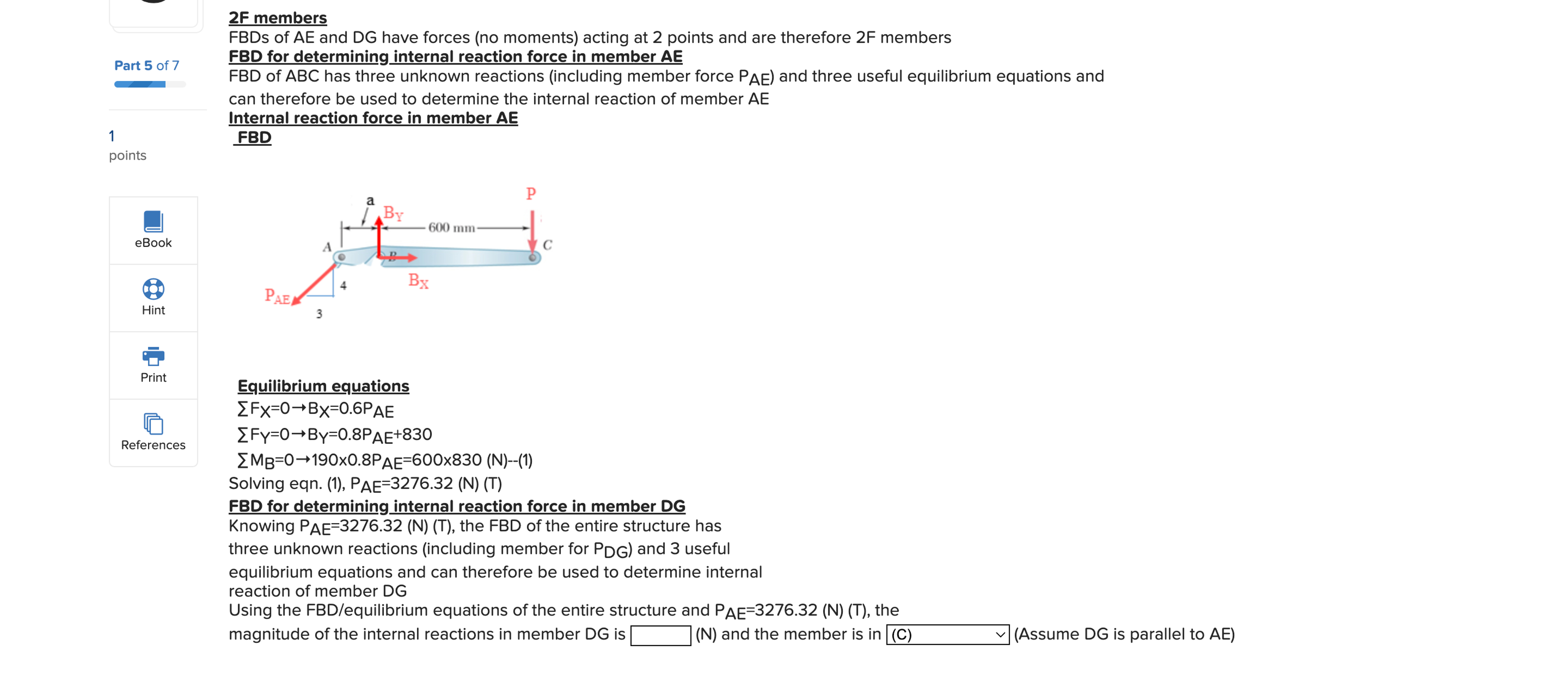 Required information Two hydraulic cylinders, AE