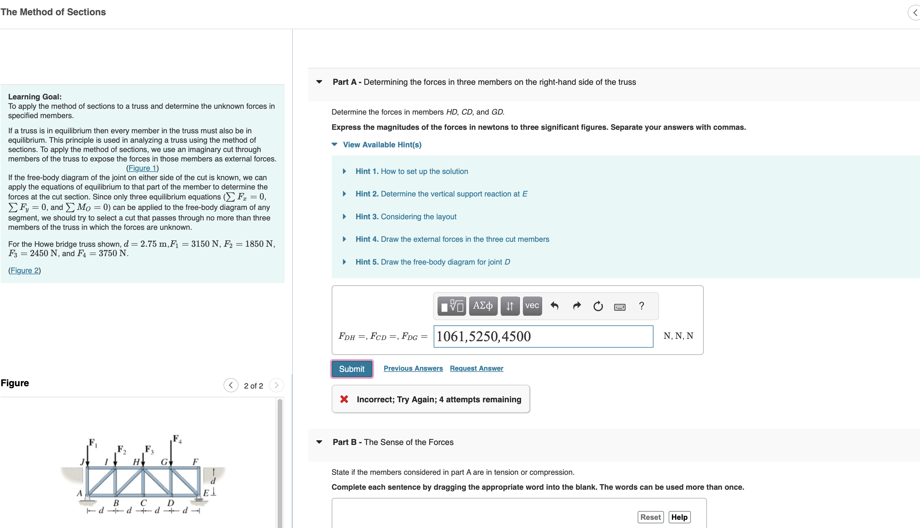 The Method of Sections Learning Goal: To apply