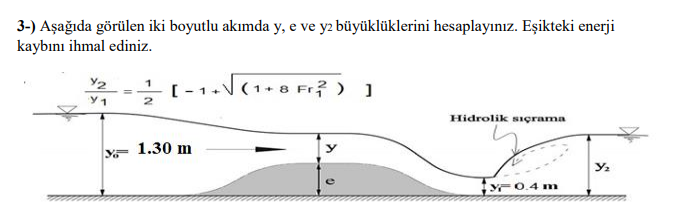 3 - ) Resimde g r len iki boyutlu ak mda y , e ve