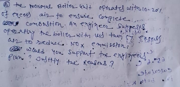 ( 4 ) the Noromal Boiles linit operates with 1 0