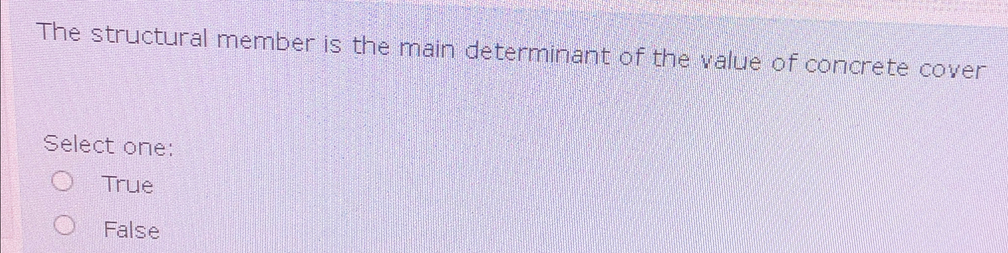 The structural member is the main determinant of