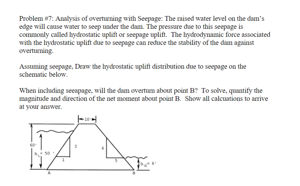 Problem # 7 : Analysis of overturning with