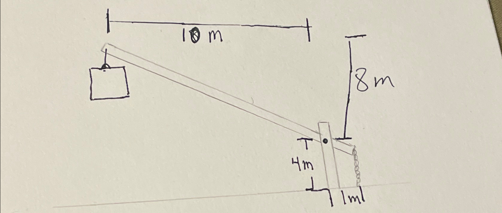 A 3 0 0 - kg crate is hoisted using a beam that