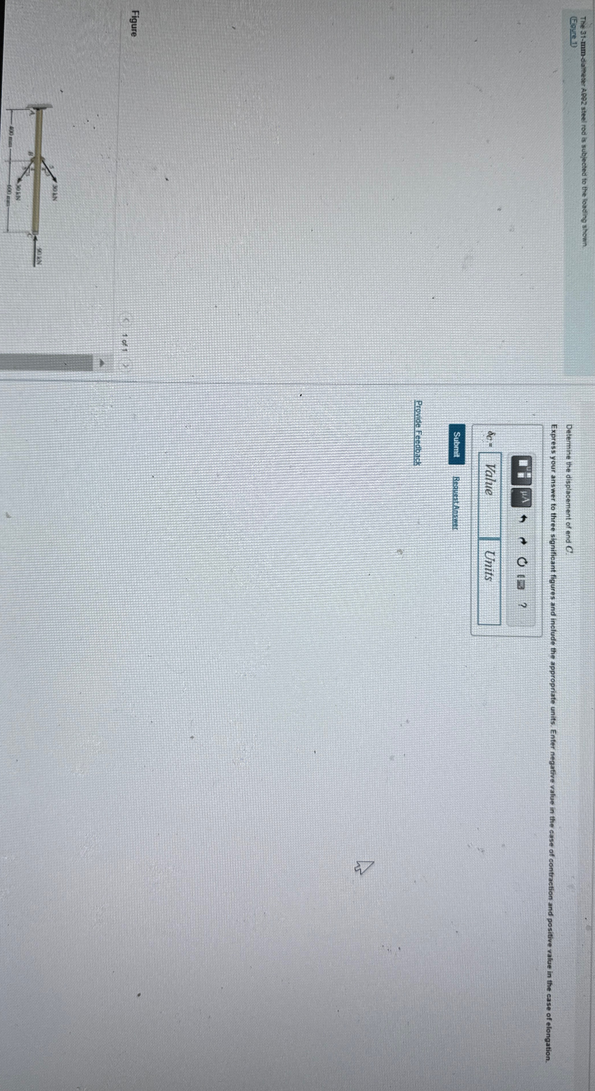 The 3 1 - m m - diatheter R 9 9 2 steel rod is