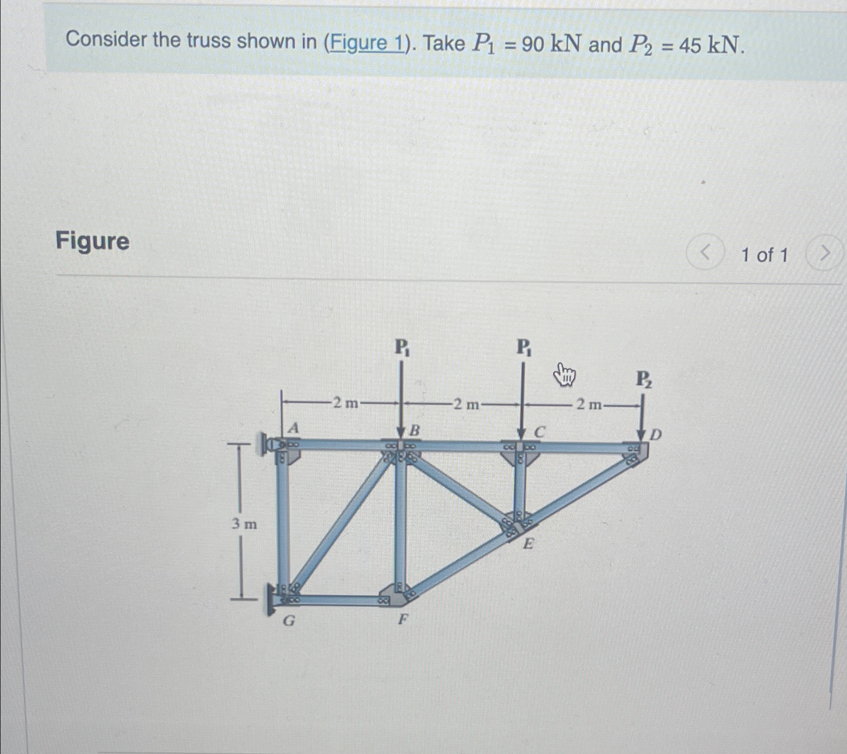 Consider the truss shown in ( Figure 1 ) . Take P