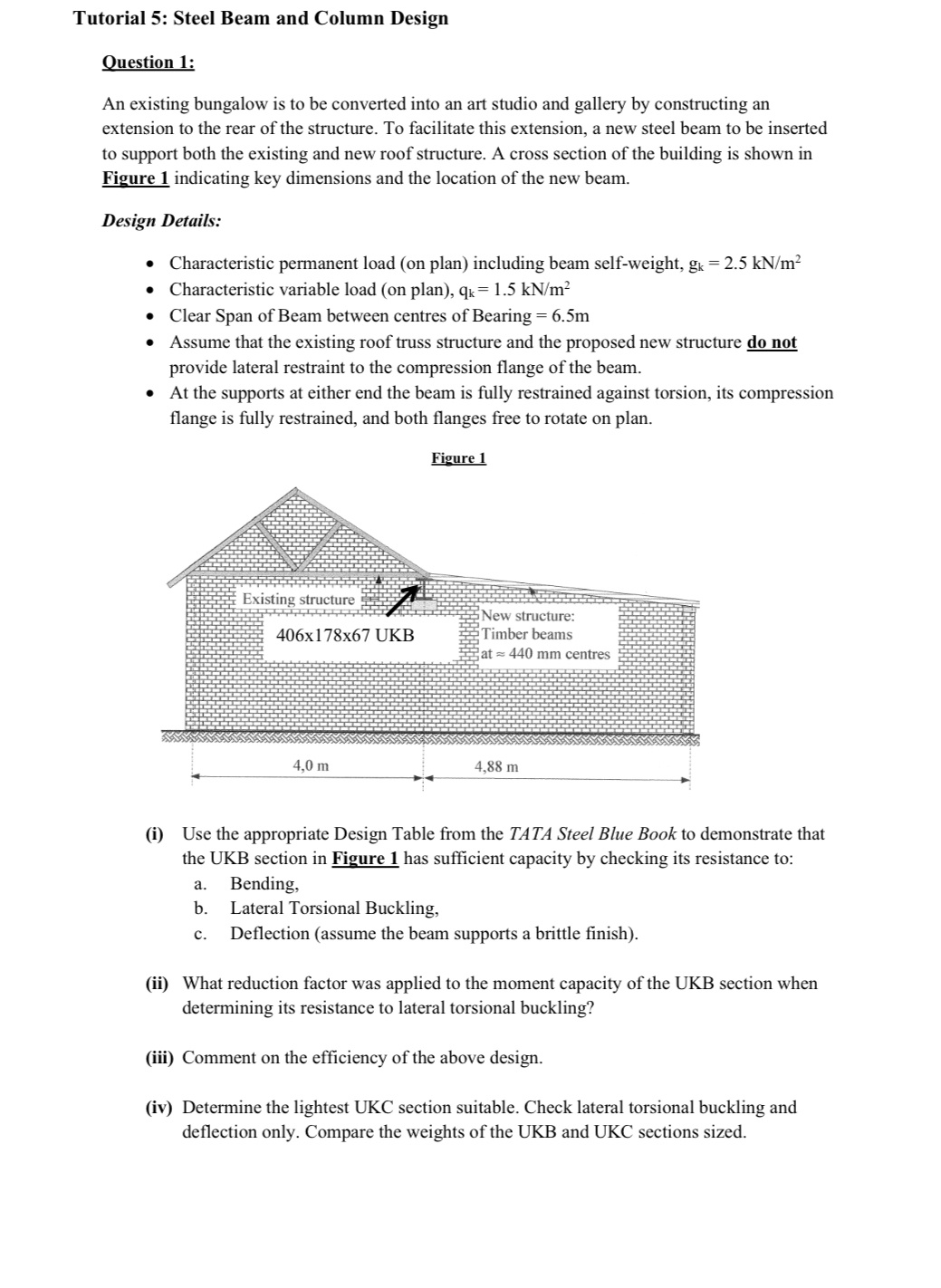 Tutorial 5 : Steel Beam and Column Design