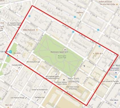 Consider the following map of an area around the