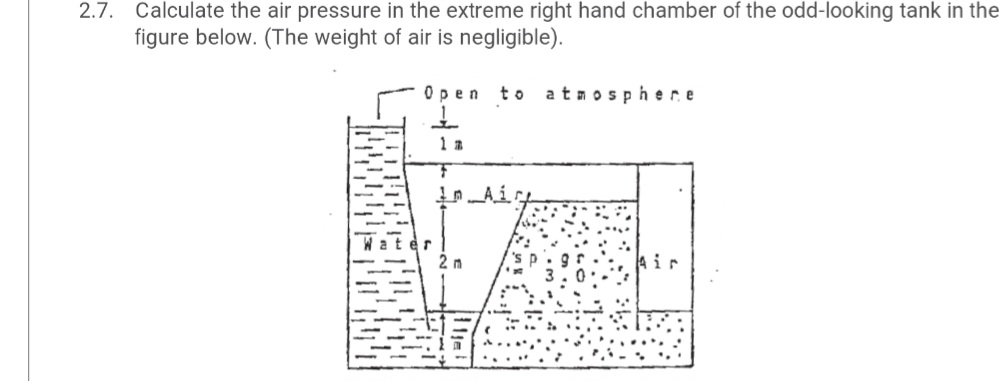 2 . 7 . Calculate the air pressure in the extreme