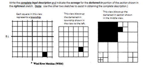 Write the complete legal description and indicate