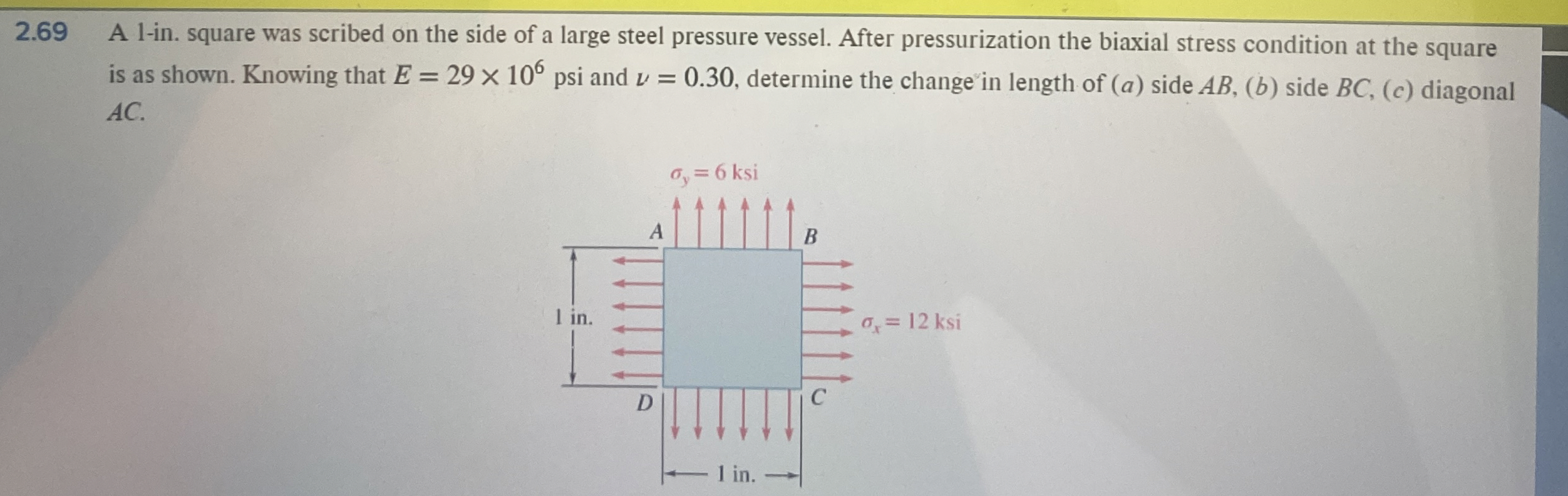 2 . 6 9 A 1 - in . square was scribed on the side