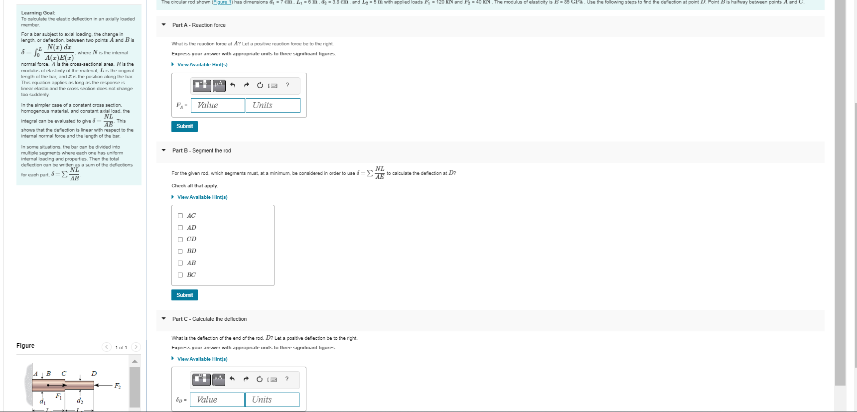 Learning Goal: To calculate the elastic