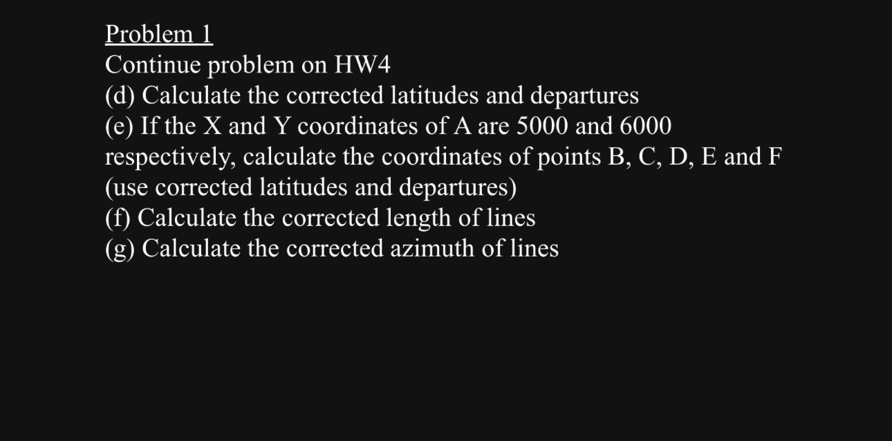 Problem 1 The following is a counteclockwise