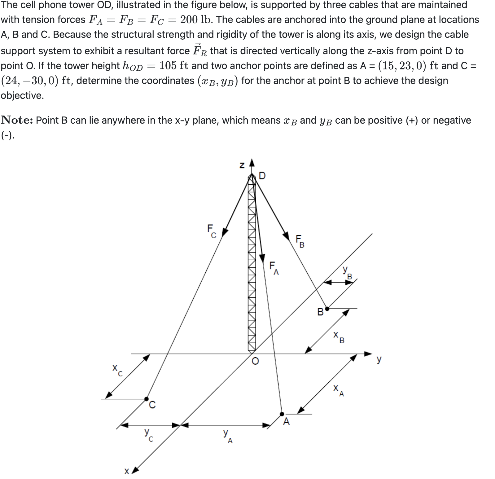 The cell phone tower OD , illustrated in the
