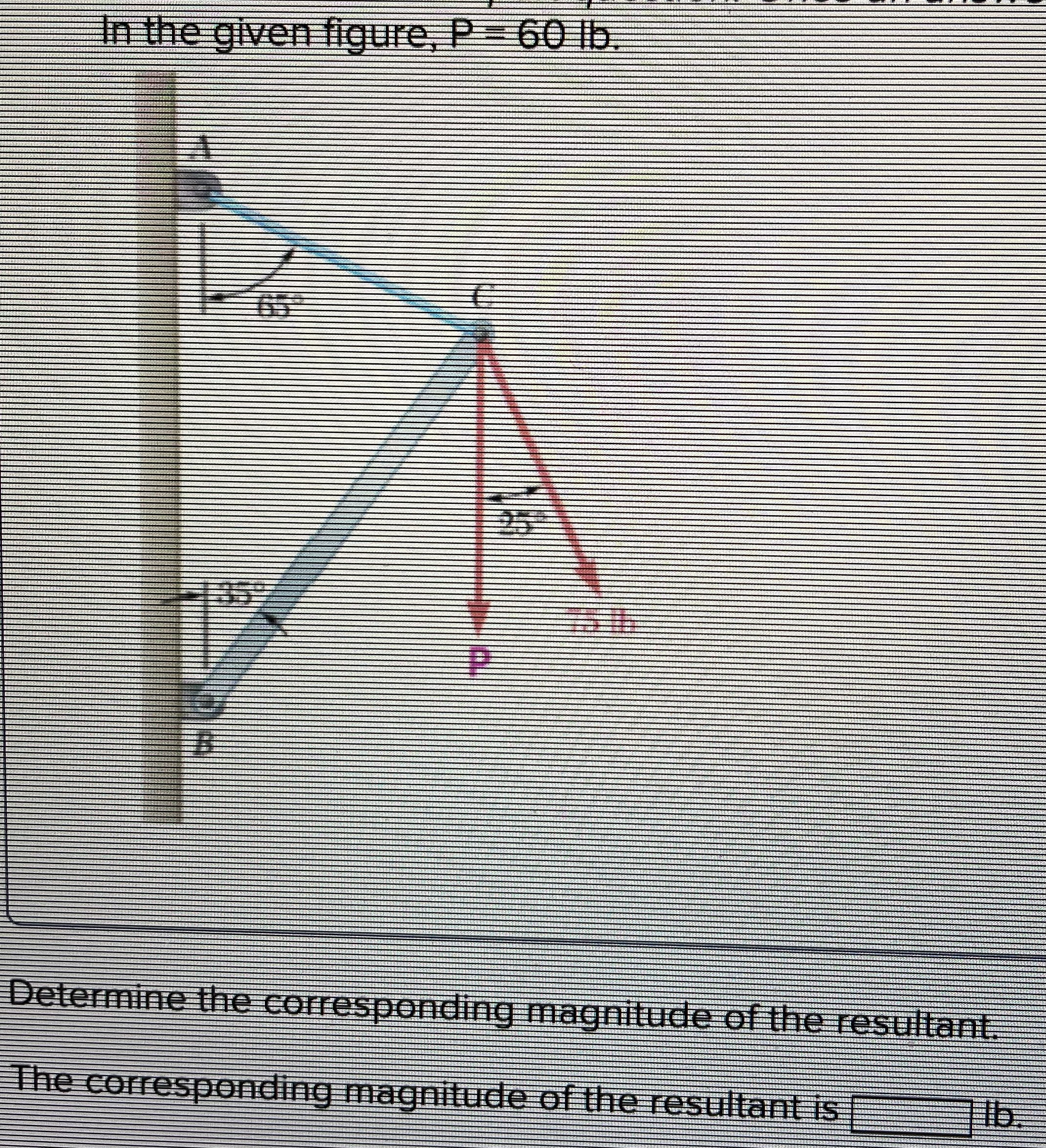 solve for tension ac and the magnitude o f the